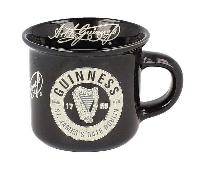 Espresso Tasse von GUINNESS mit Retrolabel Bottletop aus Irland