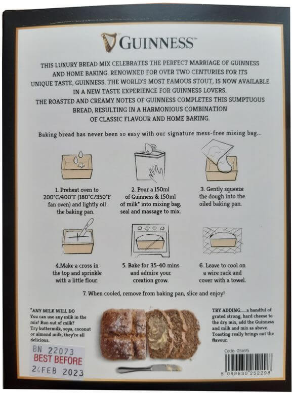 McCambridge's Guinness Brot Backmischung m. Backschale