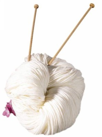 Original Irische Aran Strickwolle, naturweiss, 250 g, Einheitsgewicht 250g