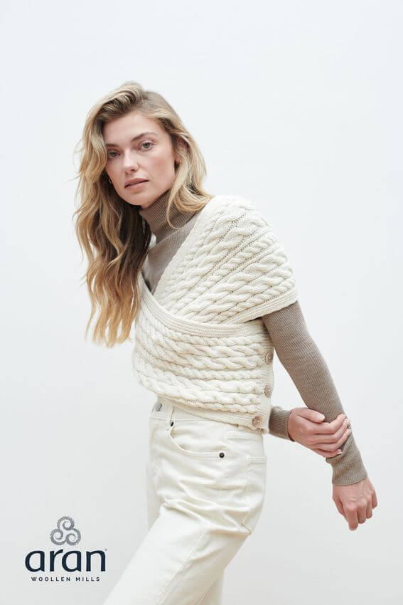 Gestrickter, Irischer Pull-over für Damen