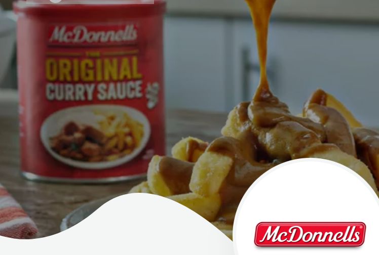 McDonnells Original Curry Sauce Mix 3er Vorteilspack. MHD: 09.2026