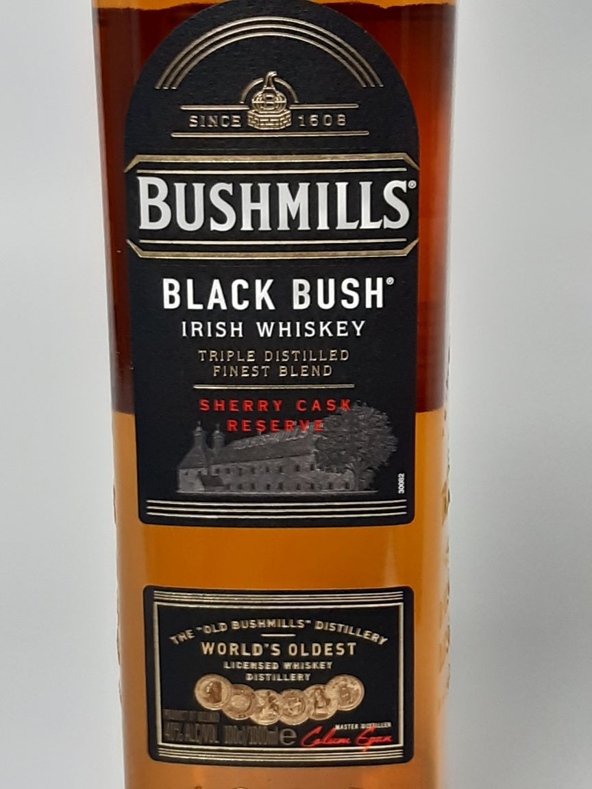 Irish Whiskey, Bushmills Black Bush, Special Blend Ein Liter