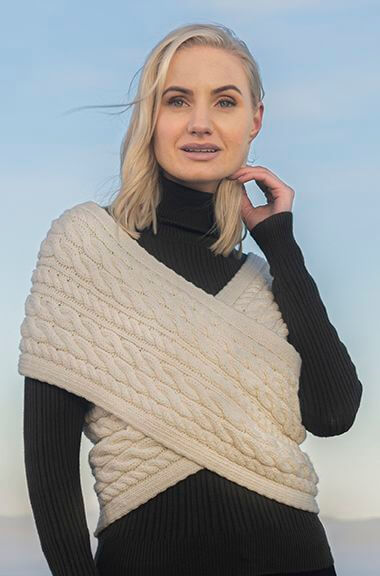 Gestrickter, Irischer Pull-over für Damen